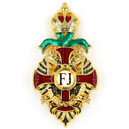Austro Hungarian Franz Joseph Order Style Badge Pin Replica FJ Medal