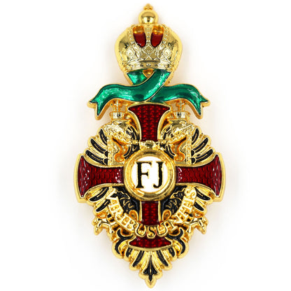 Austro Hungarian Franz Joseph Order Style Badge Pin Replica FJ Medal