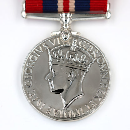 British War Medal 1939–1945 WWII Campaign Medal with Ribbon Replica