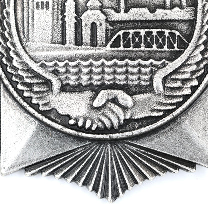 Chinese Shanghai Air Defense Medal Badge Soviet Pilot Assistance Repro Replica