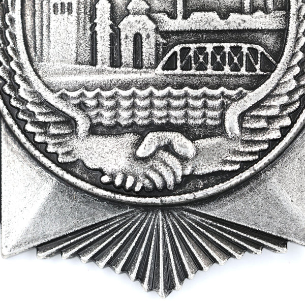 Chinese Shanghai Air Defense Medal Badge Soviet Pilot Assistance Repro Replica