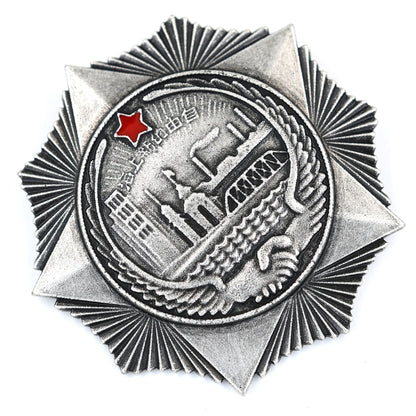 Chinese Shanghai Air Defense Medal Badge Soviet Pilot Assistance Repro Replica