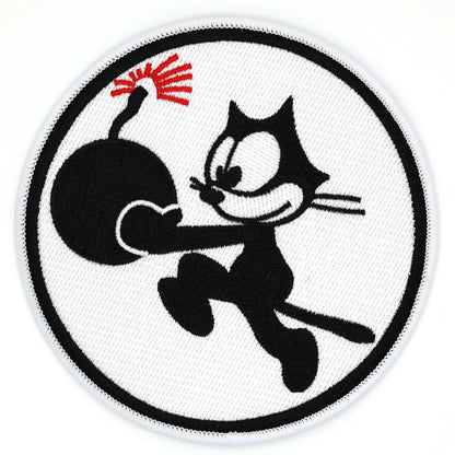 US USA NAVY VF-31 FIGHTING 31 FELIX THE CAT WITH BOMB EMBROIDERED PATCH ww12 Replica