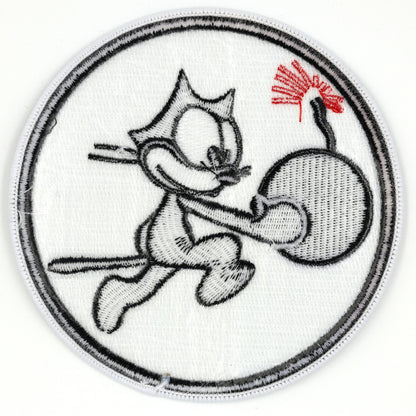 US USA NAVY VF-31 FIGHTING 31 FELIX THE CAT WITH BOMB EMBROIDERED PATCH ww12 Replica