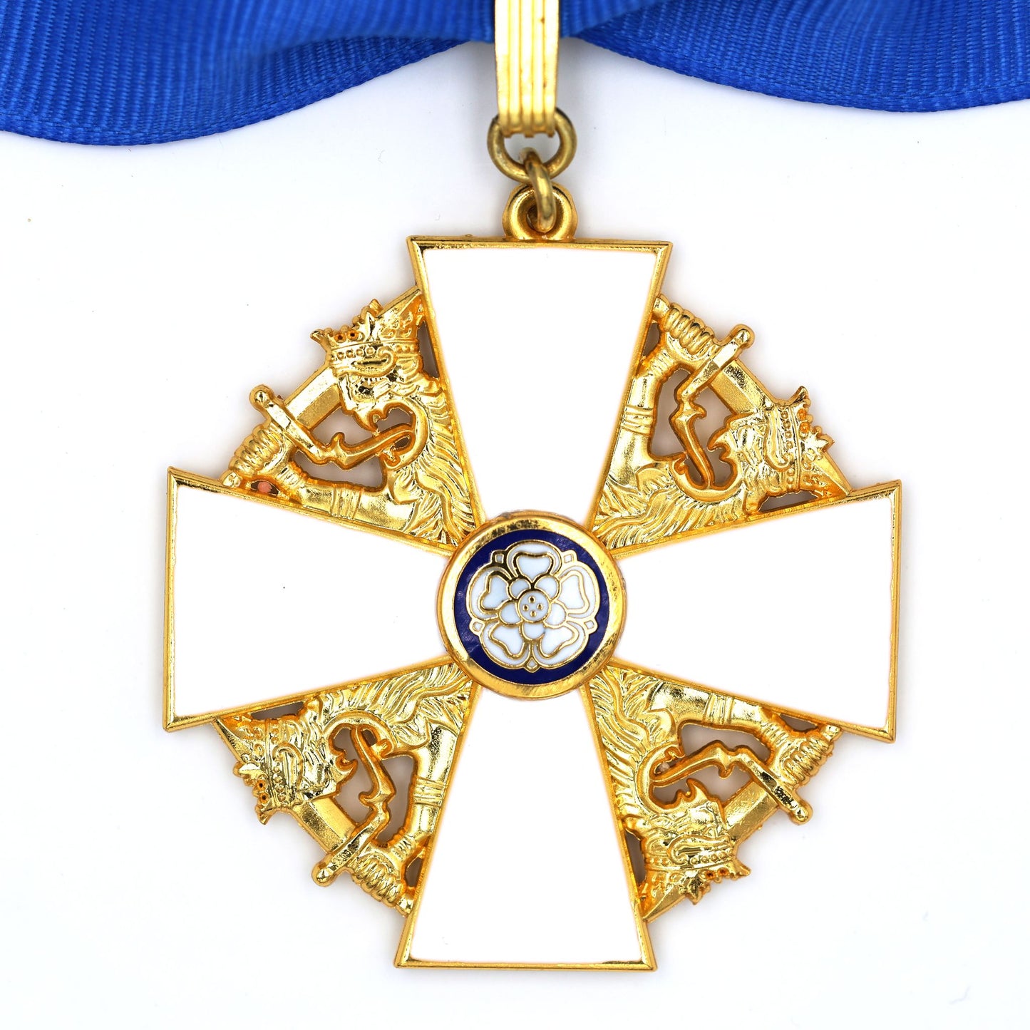 Finland Order of the White Rose Commander Neck Badge & Miniature Set