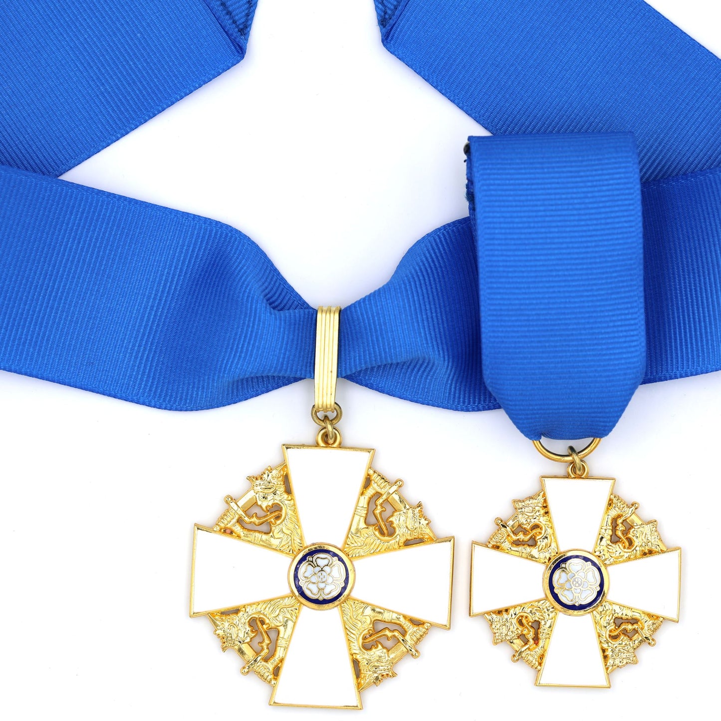 Finland Order of the White Rose Commander Neck Badge & Miniature Set