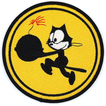 US Navy VF-31 Fighting 31 Felix the Cat Bomb Embroidered Patch WWII Style Repro