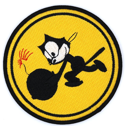 US Navy VF-31 Fighting 31 Felix the Cat Bomb Embroidered Patch WWII Style Repro