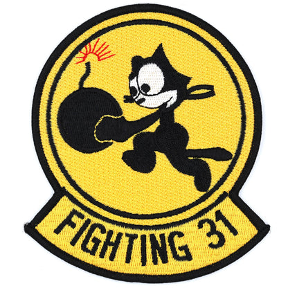 US Navy VF-31 Fighting 31 Felix the Cat Bomb Embroidered Patch Repro Replica