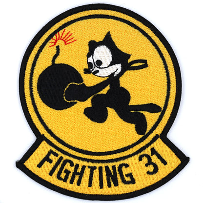US Navy VF-31 Fighting 31 Felix the Cat Bomb Embroidered Patch Repro Replica