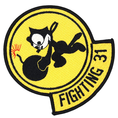 US Navy VF-31 Fighting 31 Felix the Cat Bomb Embroidered Patch Repro Replica