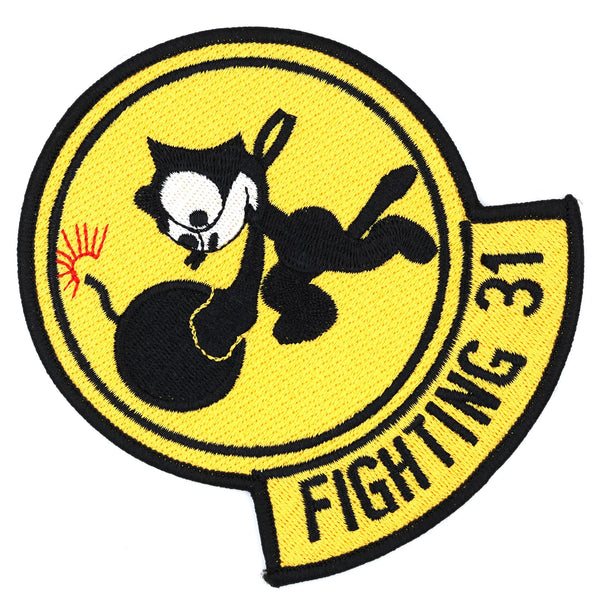 US Navy VF-31 Fighting 31 Felix the Cat Bomb Embroidered Patch Repro Replica