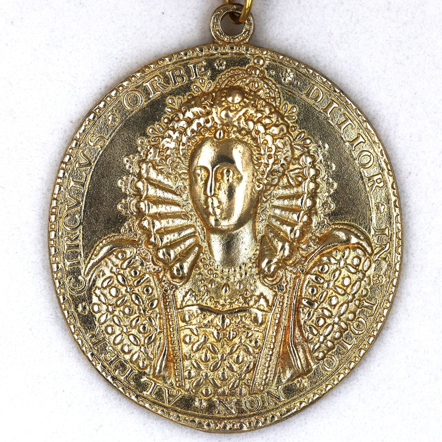 Queen Elizabeth I Armada Medal Replica – Solid Copper with Chain
