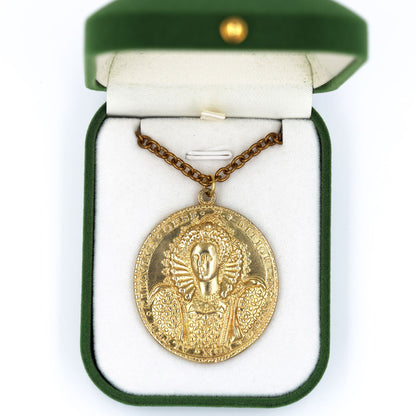 Queen Elizabeth I Armada Medal Replica – Solid Copper with Chain