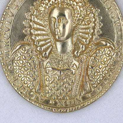 Queen Elizabeth I Armada Medal Replica – Solid Copper with Chain
