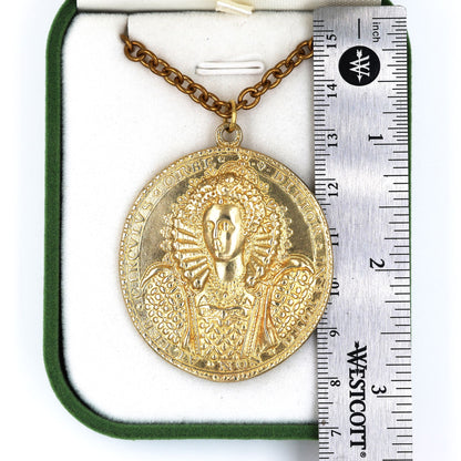 Queen Elizabeth I Armada Medal Replica – Solid Copper with Chain