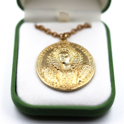 Queen Elizabeth I Armada Medal Replica – Solid Copper with Chain