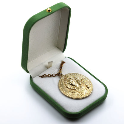 Queen Elizabeth I Armada Medal Replica – Solid Copper with Chain