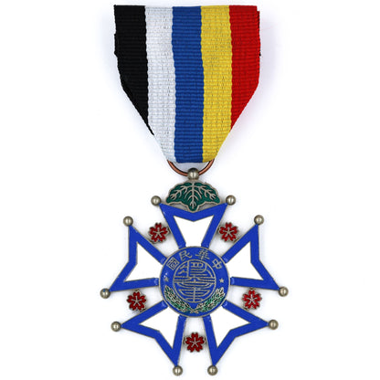 Republic of China Army and Navy Medal, Silver Class, 1912 – Full Size Solid Copper Replica