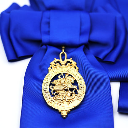 British Order of the Garter Lesser George Miniature & Full-Size Sash Badge Set