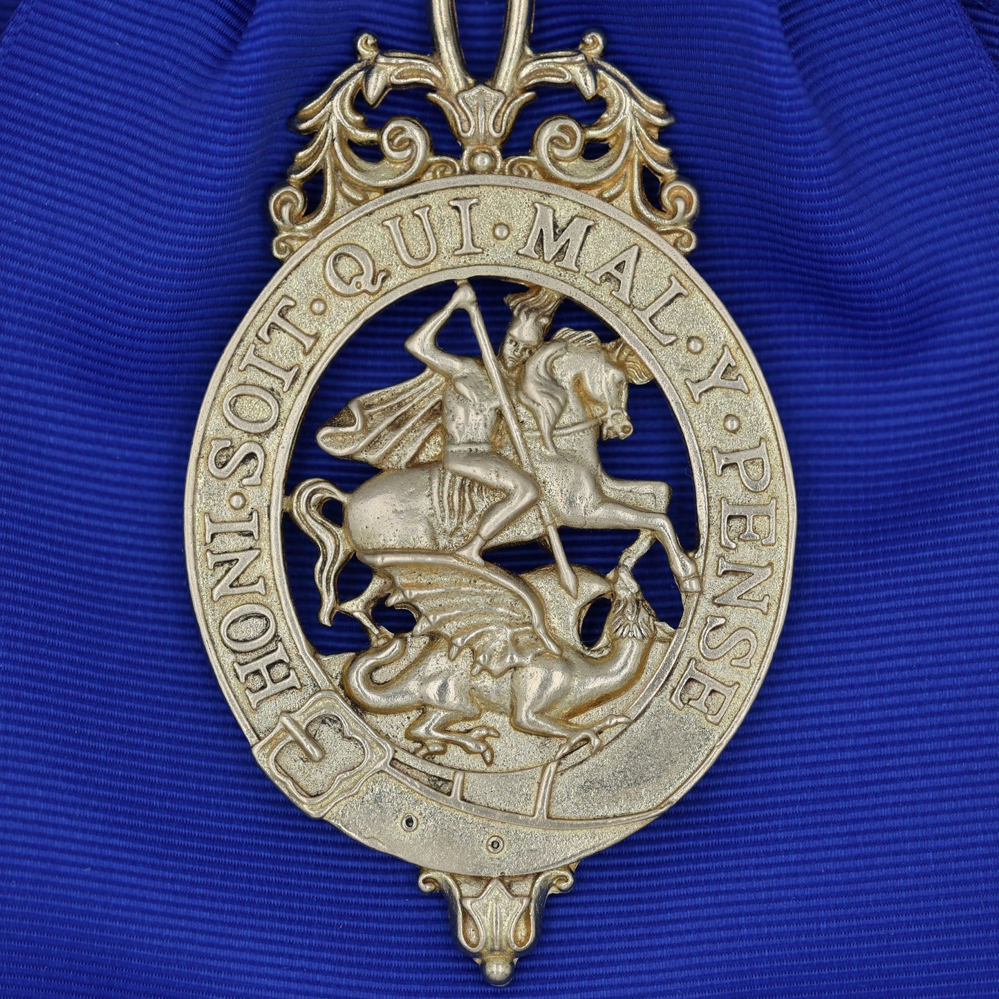 British Order of the Garter Lesser George Miniature & Full-Size Sash Badge Set