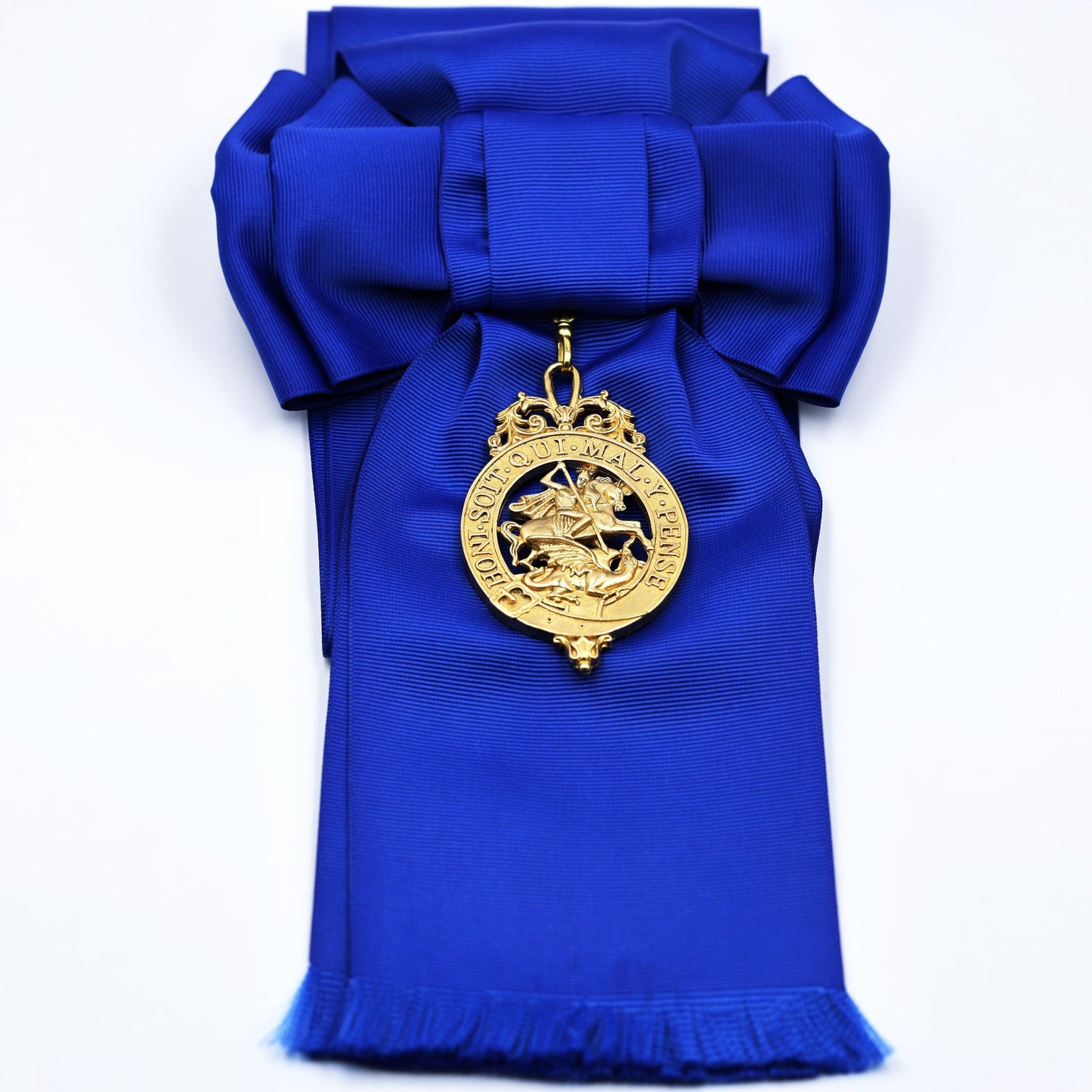 Order of the Garter Lesser George Badge & Ceremonial Sash Replica – Museum Size 84.9 mm