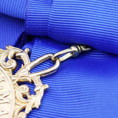 Order of the Garter Lesser George Badge & Ceremonial Sash Replica – Museum Size 84.9 mm