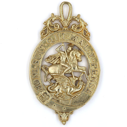 Order of the Garter Lesser George Badge & Ceremonial Sash Replica – Museum Size 84.9 mm