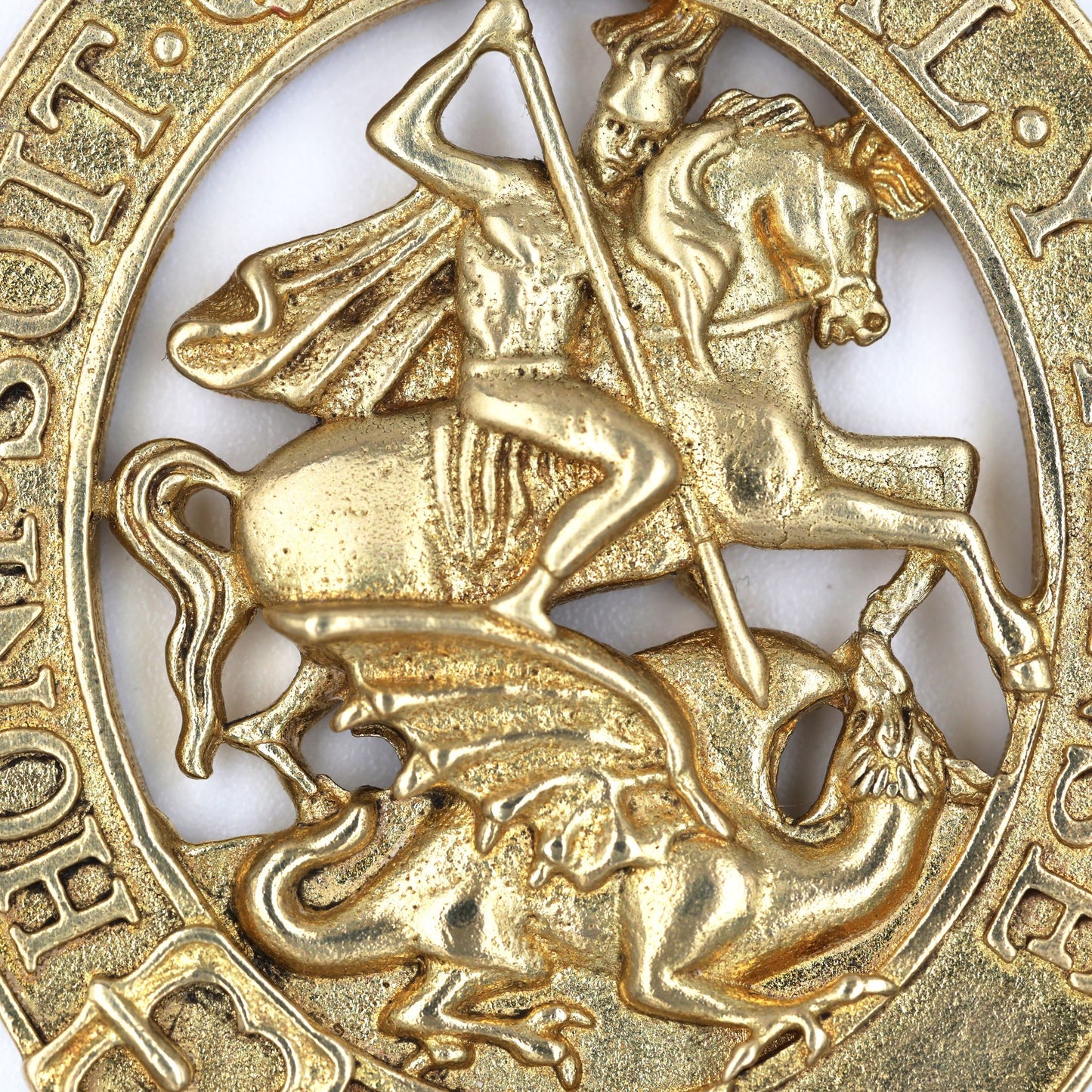 Order of the Garter Lesser George Badge & Ceremonial Sash Replica – Museum Size 84.9 mm