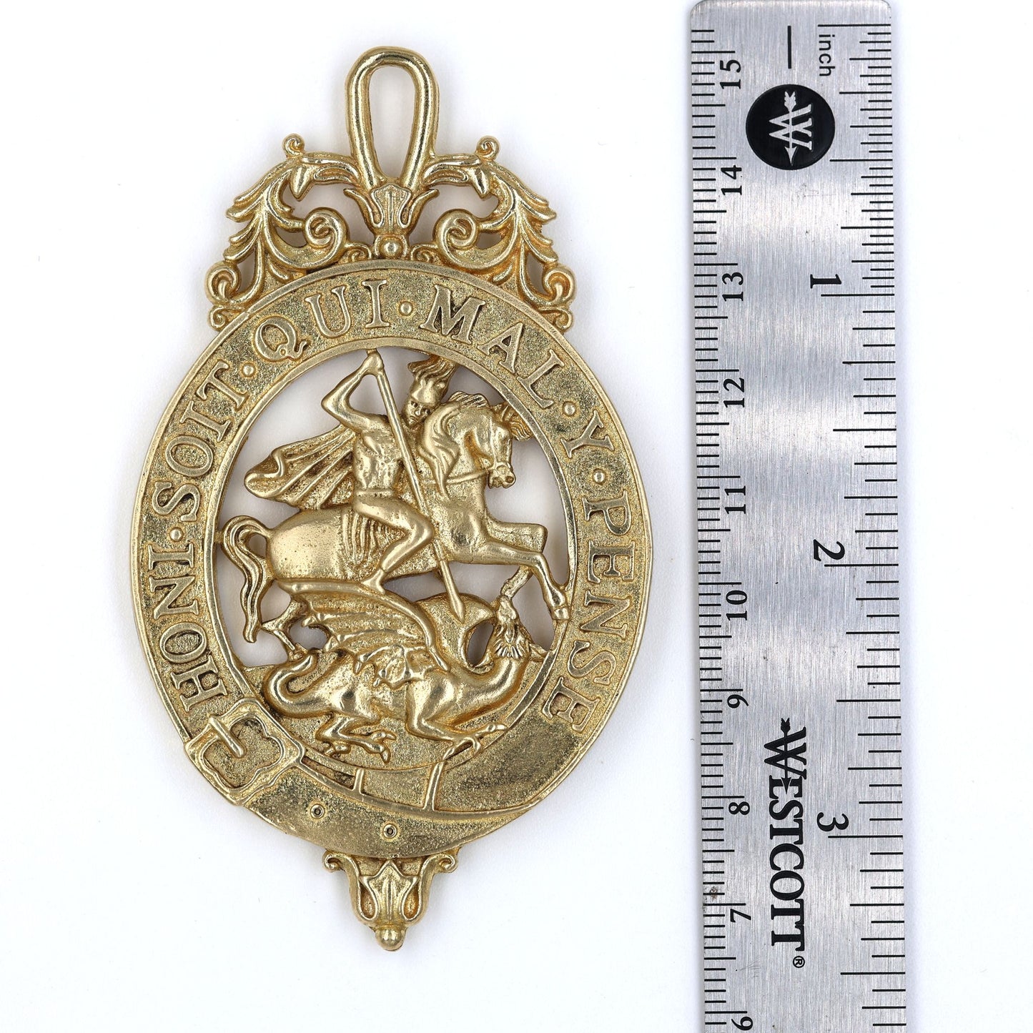 Order of the Garter Lesser George Badge & Ceremonial Sash Replica – Museum Size 84.9 mm