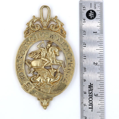 Order of the Garter Lesser George Badge & Ceremonial Sash Replica – Museum Size 84.9 mm