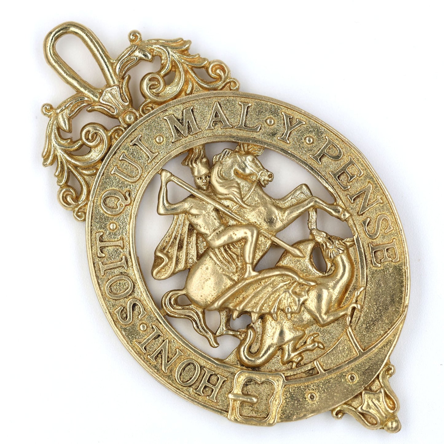 Order of the Garter Lesser George Badge & Ceremonial Sash Replica – Museum Size 84.9 mm