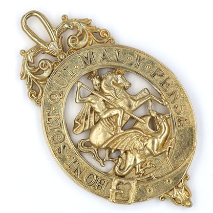 Order of the Garter Lesser George Badge & Ceremonial Sash Replica – Museum Size 84.9 mm