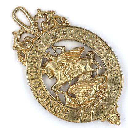 Order of the Garter Lesser George Badge & Ceremonial Sash Replica – Museum Size 84.9 mm