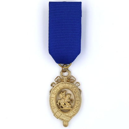 Order of the Garter Lesser George Openwork Brass Replica with Blue Ribbon