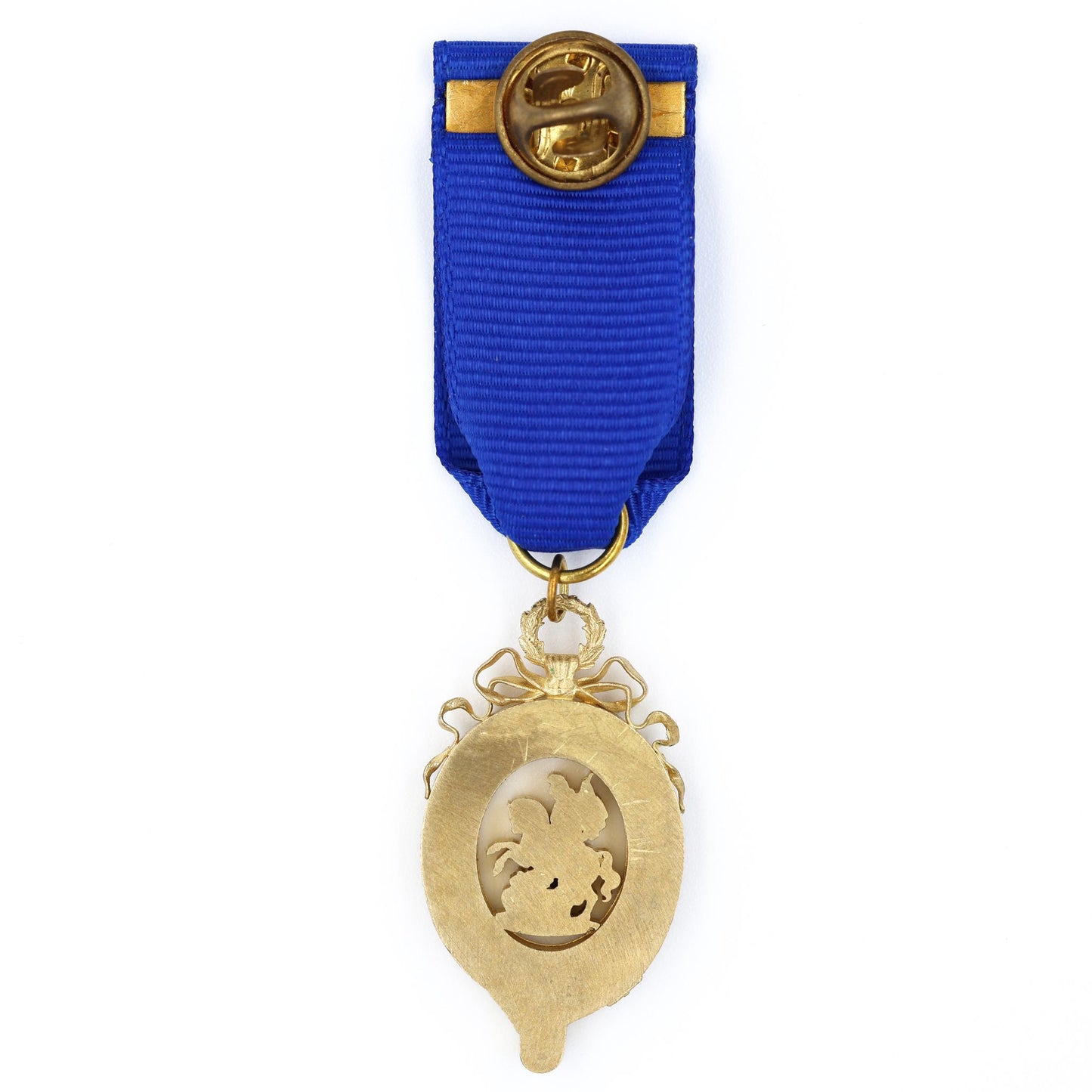 Order of the Garter Lesser George Openwork Brass Replica with Blue Ribbon