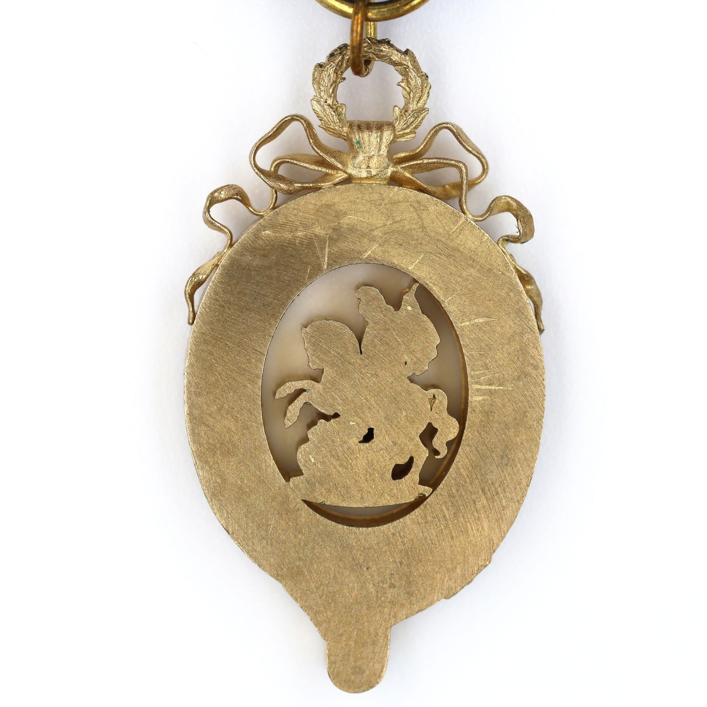 Order of the Garter Lesser George Openwork Brass Replica with Blue Ribbon