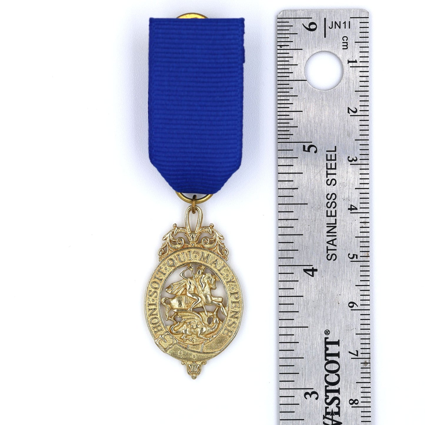 Order of the Garter Miniature Medal Replica Lesser George Blue Ribbon Rare