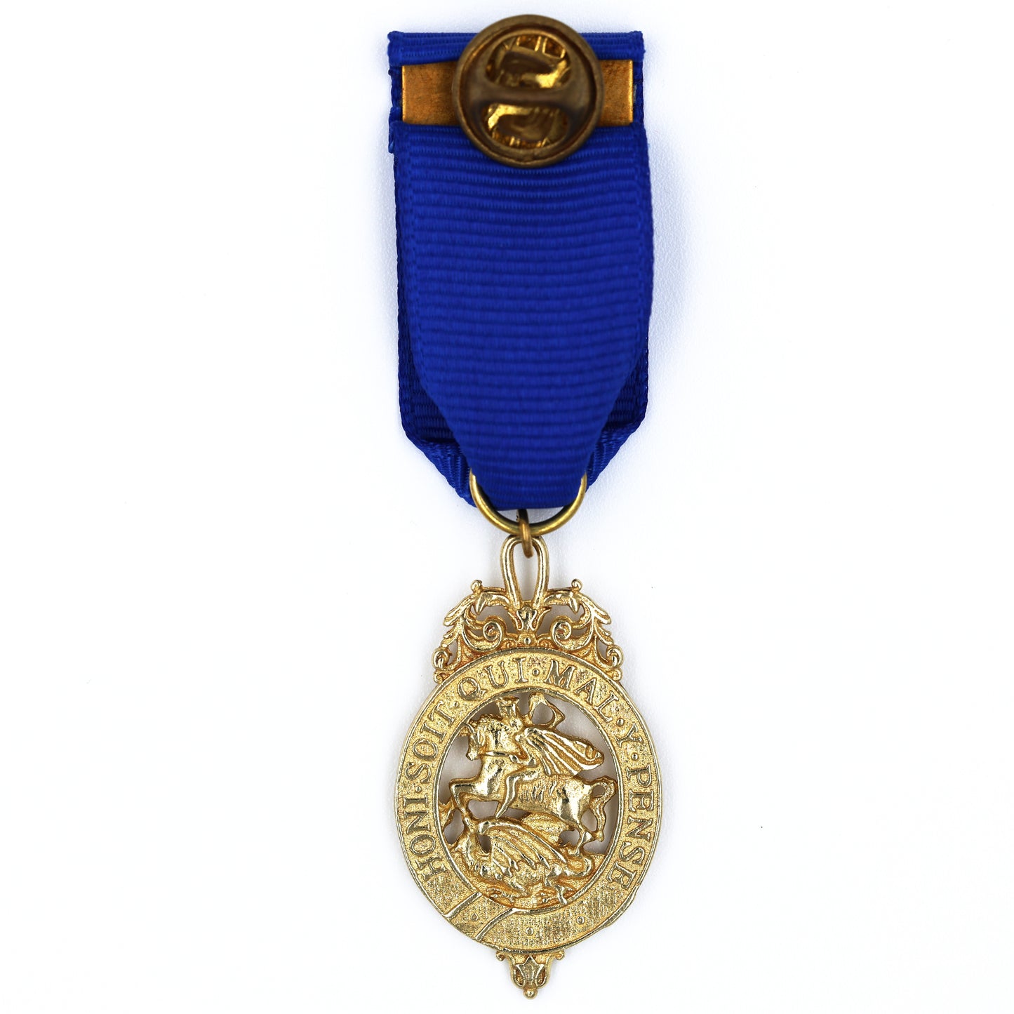 British Order of the Garter Lesser George Miniature & Full-Size Sash Badge Set