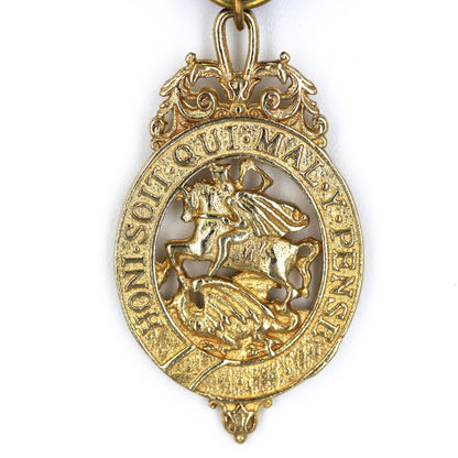 British Order of the Garter Lesser George Miniature & Full-Size Sash Badge Set