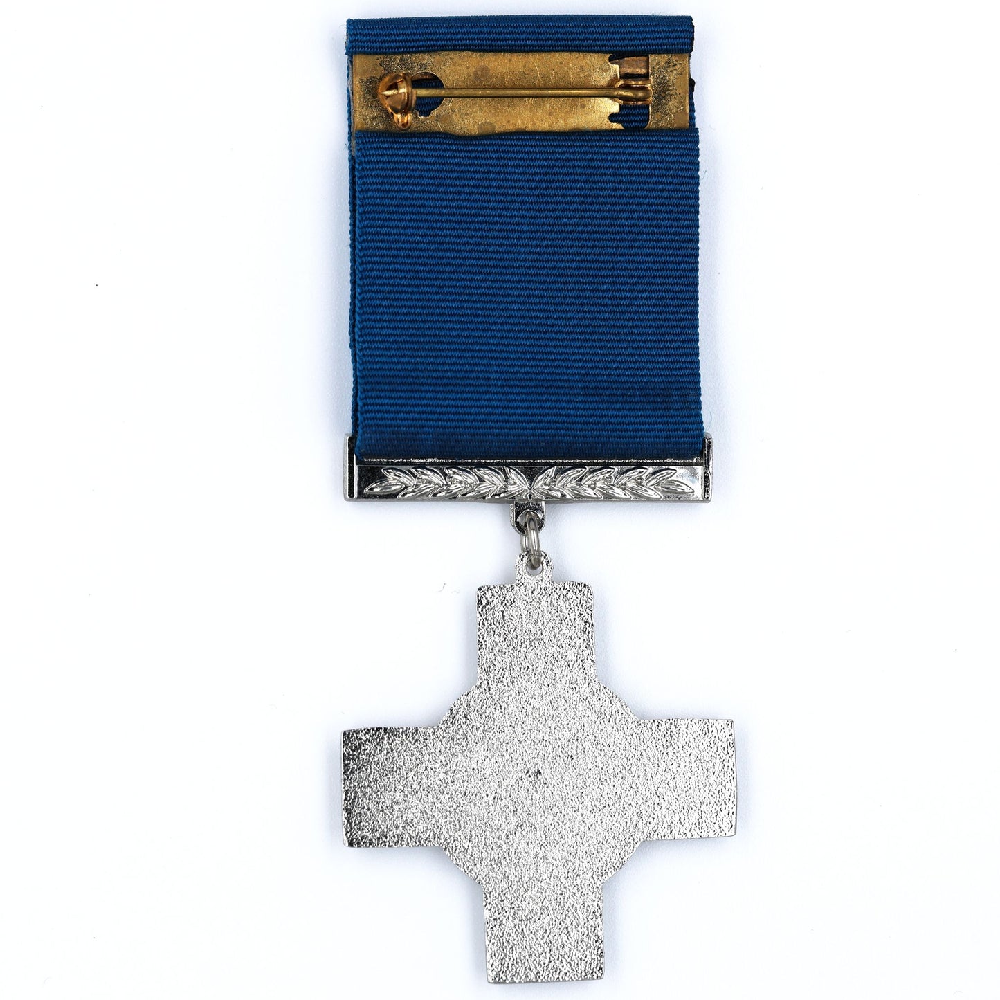 UK George Cross Replica Medal – Full Size with Dark Blue Ribbon