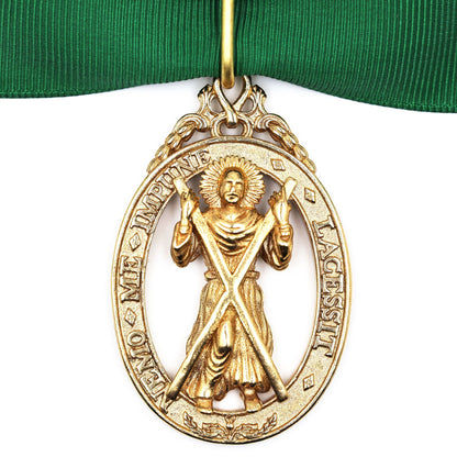 Order of the Thistle St Andrew Badge – Historical Neck Ribbon Version