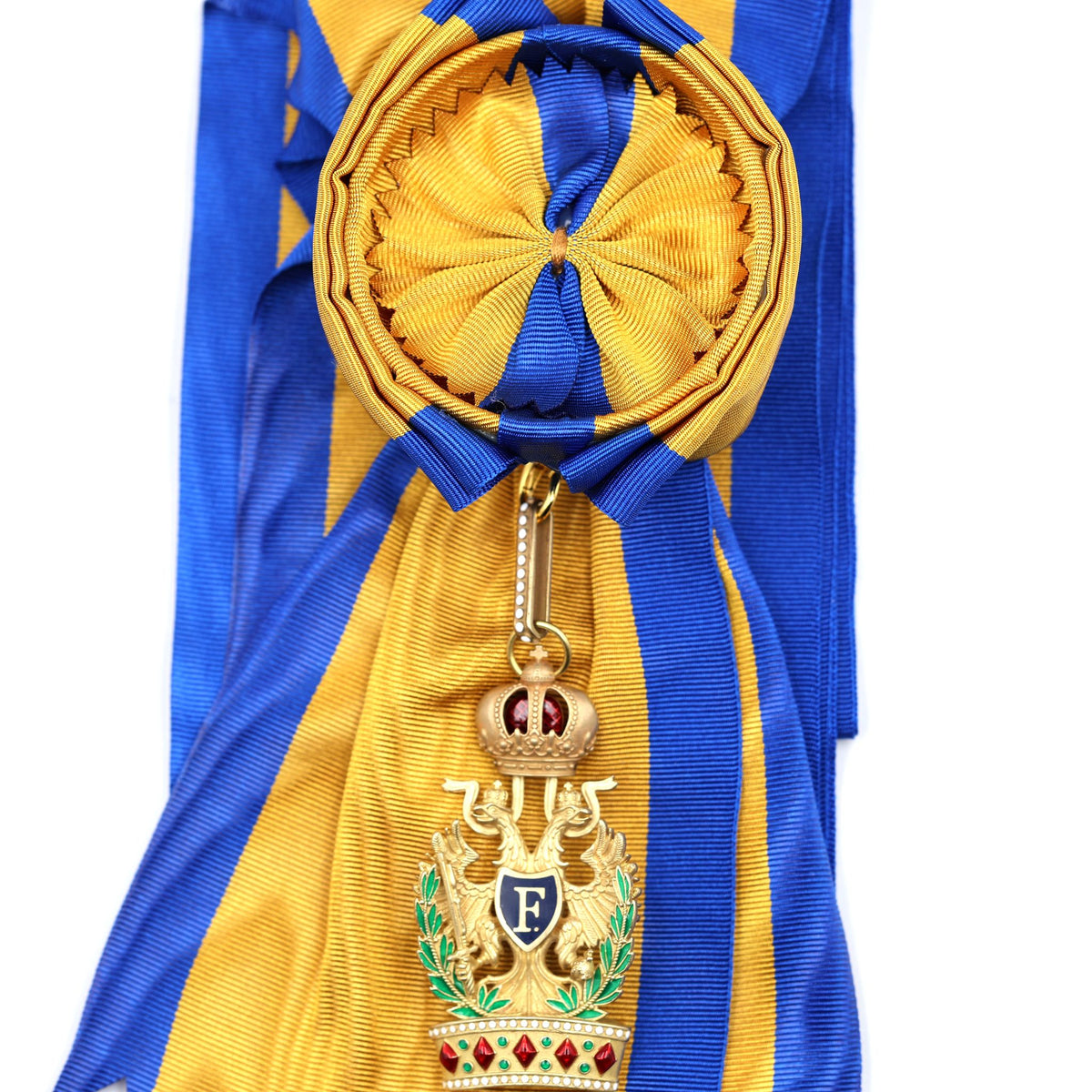 Austrian Order of the Iron Crown 1st Class with War Decoration Sash & Badge