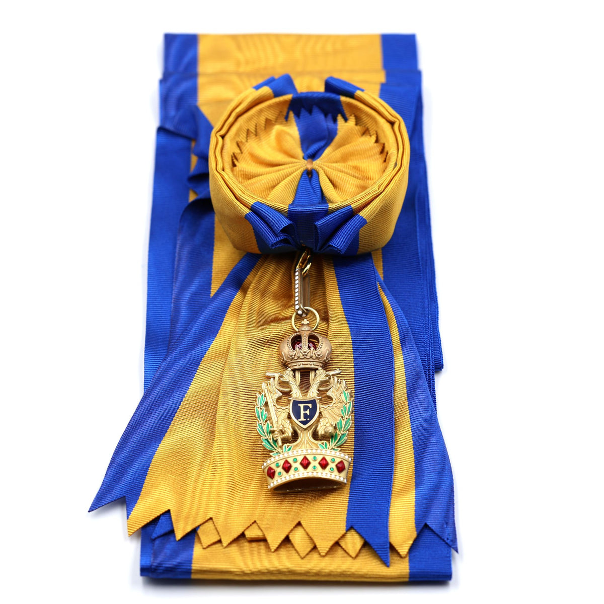 Austrian Order of the Iron Crown 1st Class with War Decoration Sash & Badge