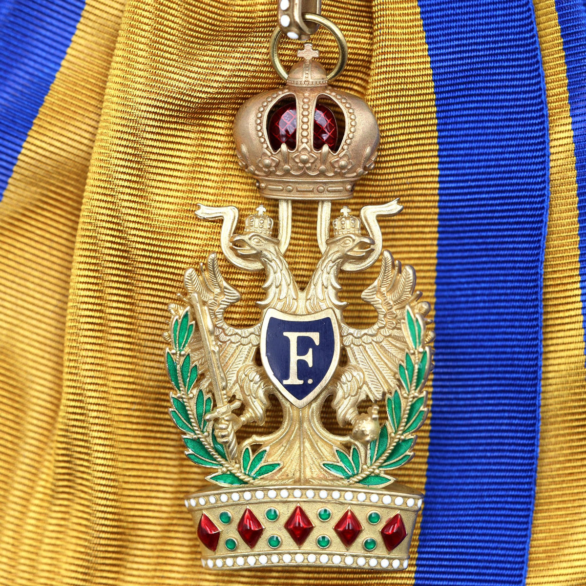 Austrian Order of the Iron Crown 1st Class with War Decoration Sash & Badge