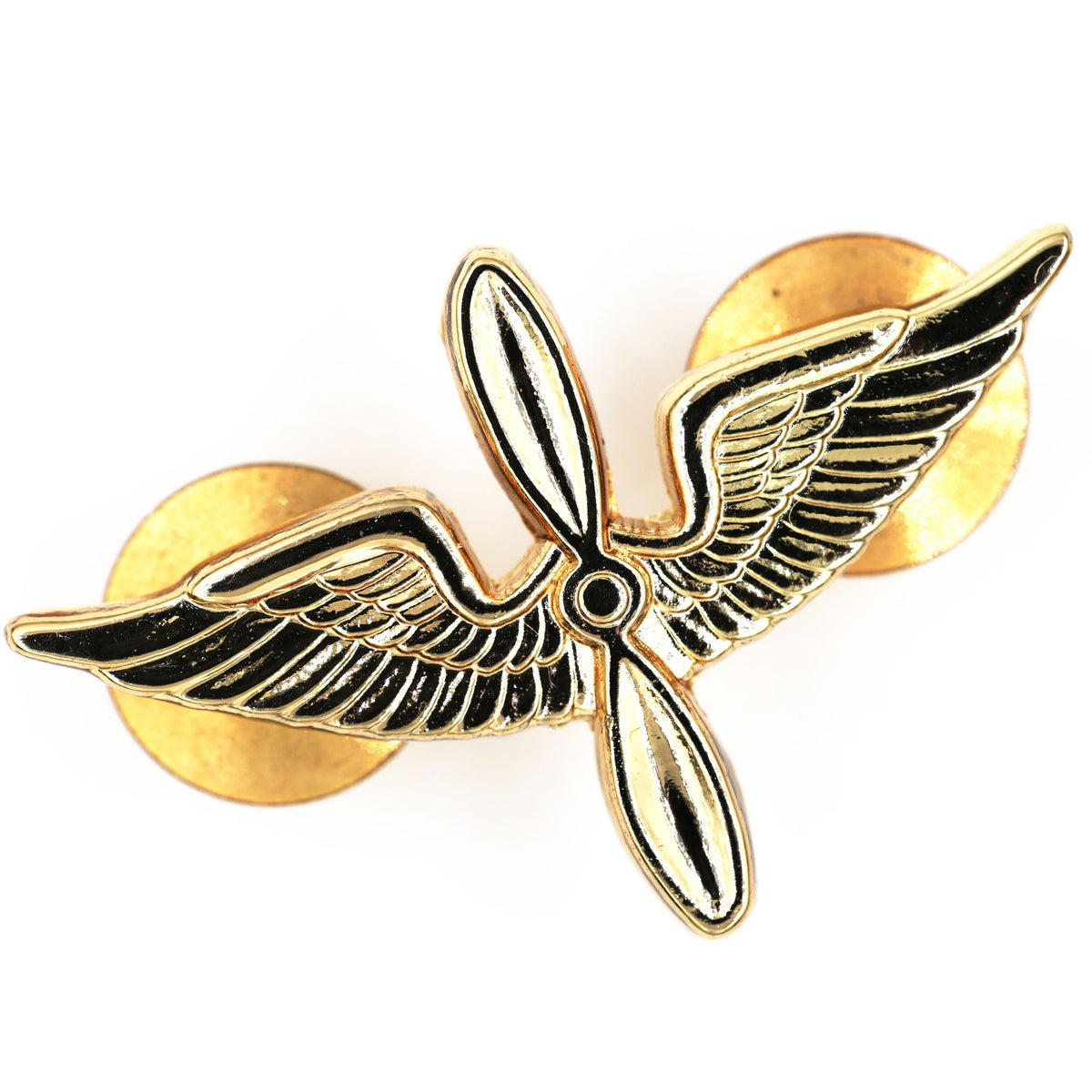 US Army Aviation Officer Collar Insignia – Winged Propeller Pair