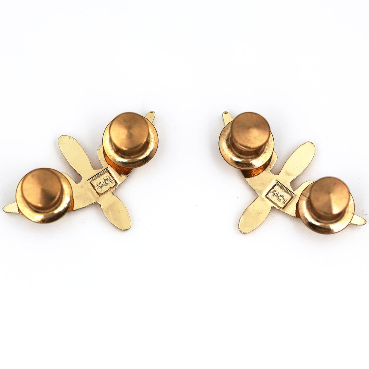 US Army Aviation Officer Collar Insignia – Winged Propeller Pair