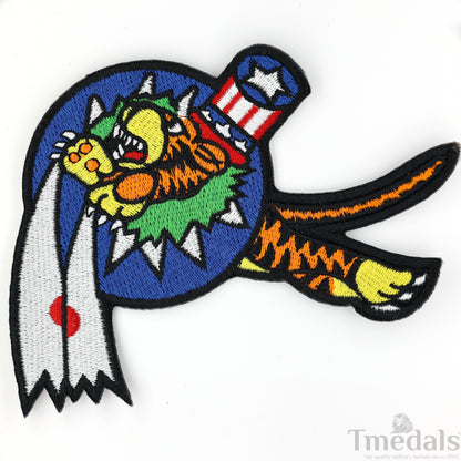 U.S. ARMY 14th AIR FORCE CORPS WWII FLYING TIGERS AVG FORCE PATCH USA WW2 CHINA Replica