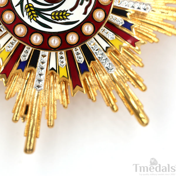 China Medal Order of the Precious Brilliant Golden Grain 2class grade breast star repro replica copy