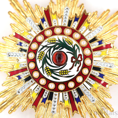 China Medal Order of the Precious Brilliant Golden Grain 2class grade breast star repro replica copy